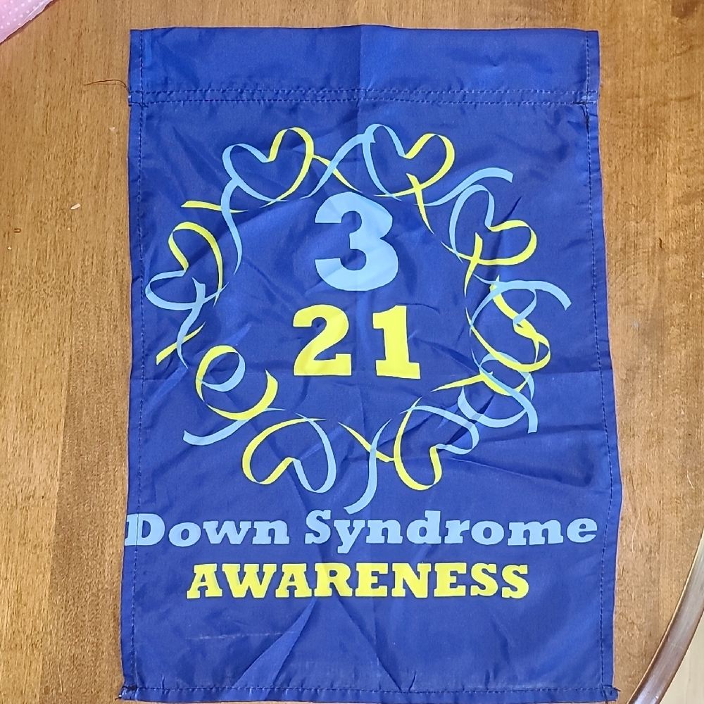 Blue Down Syndrome Awareness Flag